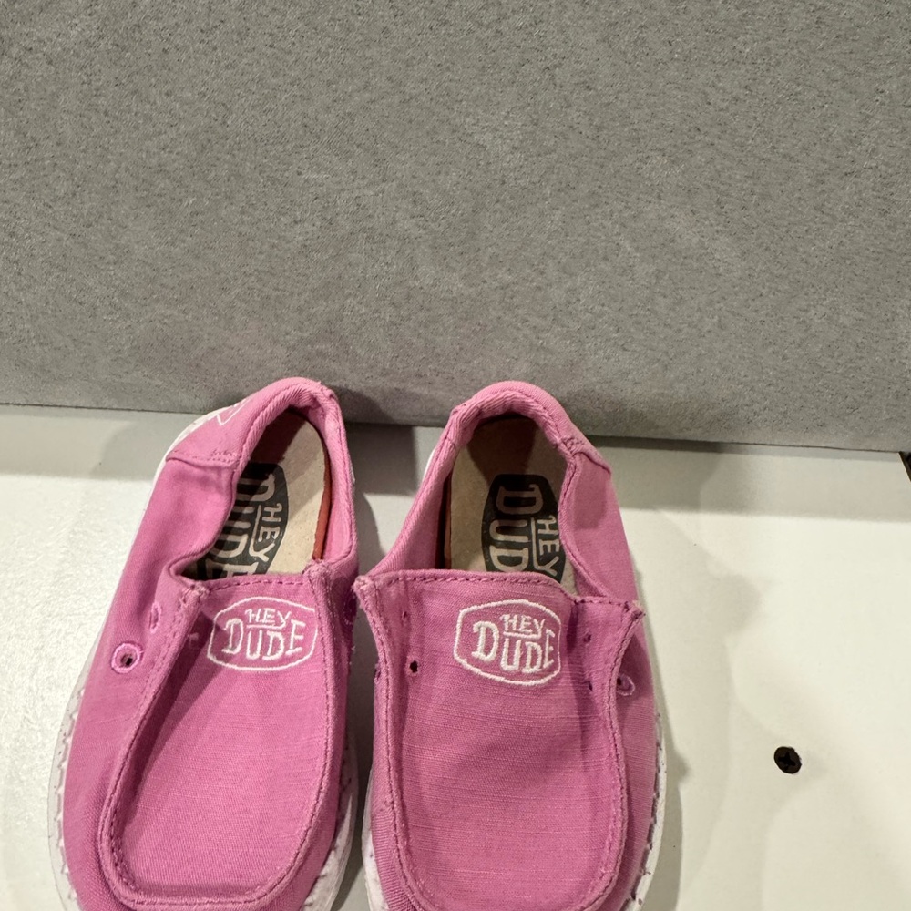 Hey Dude Fuchsia Canvas Slip-Ons